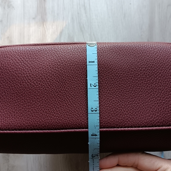 Marc NY Backpack Quilted Zippered Compartments Adjustable Strap Maroon Berry Red main image 8